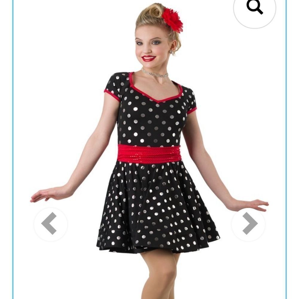 Costume Gallery Style 19638 black and white polka dot dress